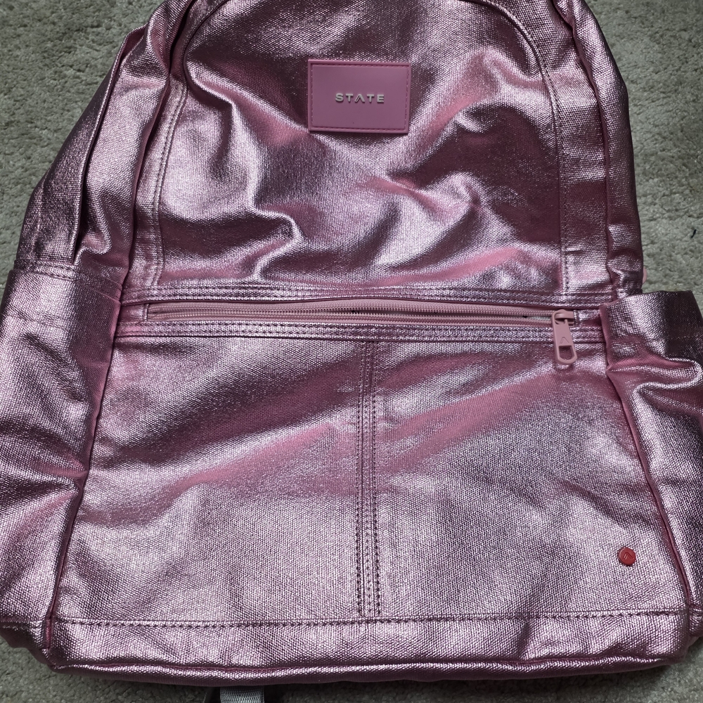 STATE Metallic Pink Backpack